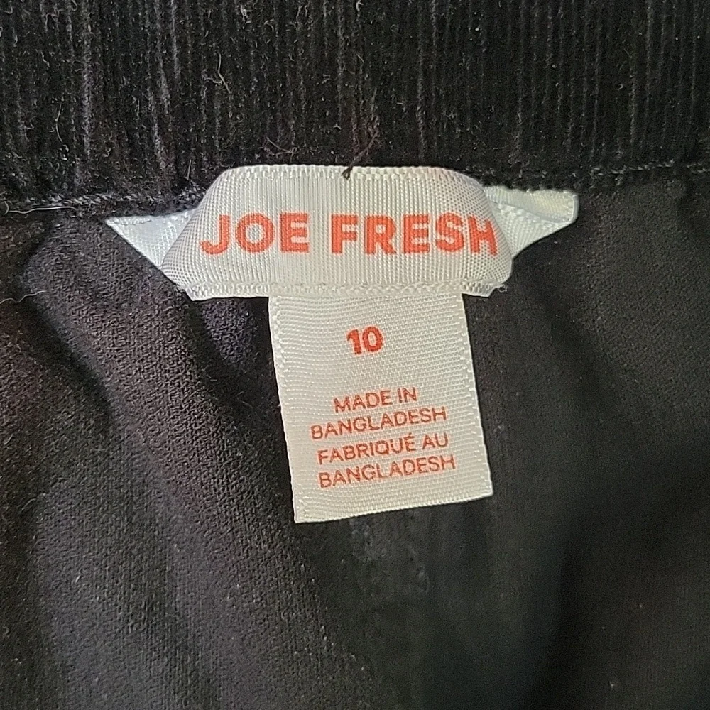 Joe Fresh Women's Black Corduroy Pants Size 10 - Picture 7 of 7
